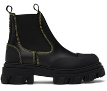 Black Stitching Chelsea Boots