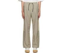 Beige Vector Track Pants