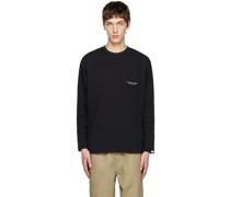 Black Crewneck Long Sleeve T-Shirt