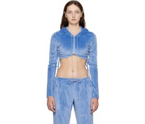 Blue Zip-Up Hoodie