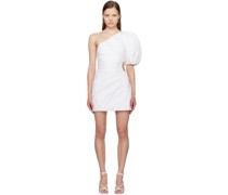 White Puff Sleeve Minidress
