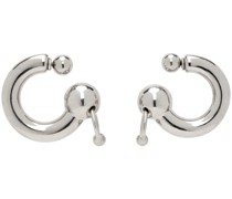 Silver Large Piercing Earrings
