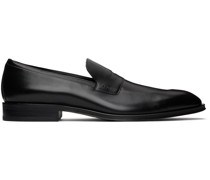 Black Logo Loafers
