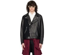 Black UC1D4206 Leather Jacket