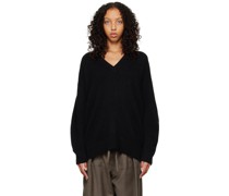 Black V-Neck Sweater