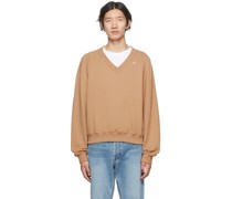 Tan V-Neck Sweater