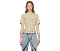 Taupe Corset T-Shirt