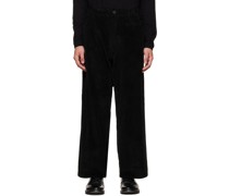 Black O-Project Drawstring Trousers