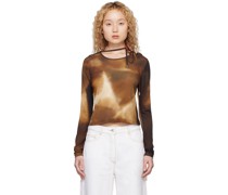 Brown Violet Long Sleeve T-Shirt