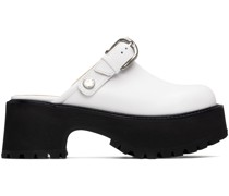 White 70's Clogs