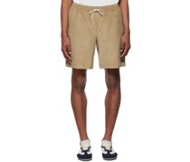 Beige Cotton Shorts