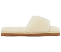 Off-White Open-Toe Slippers