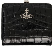 Black Kiss-Lock Wallet