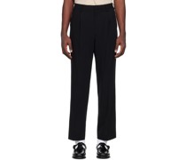 Black Hard Twist Trousers