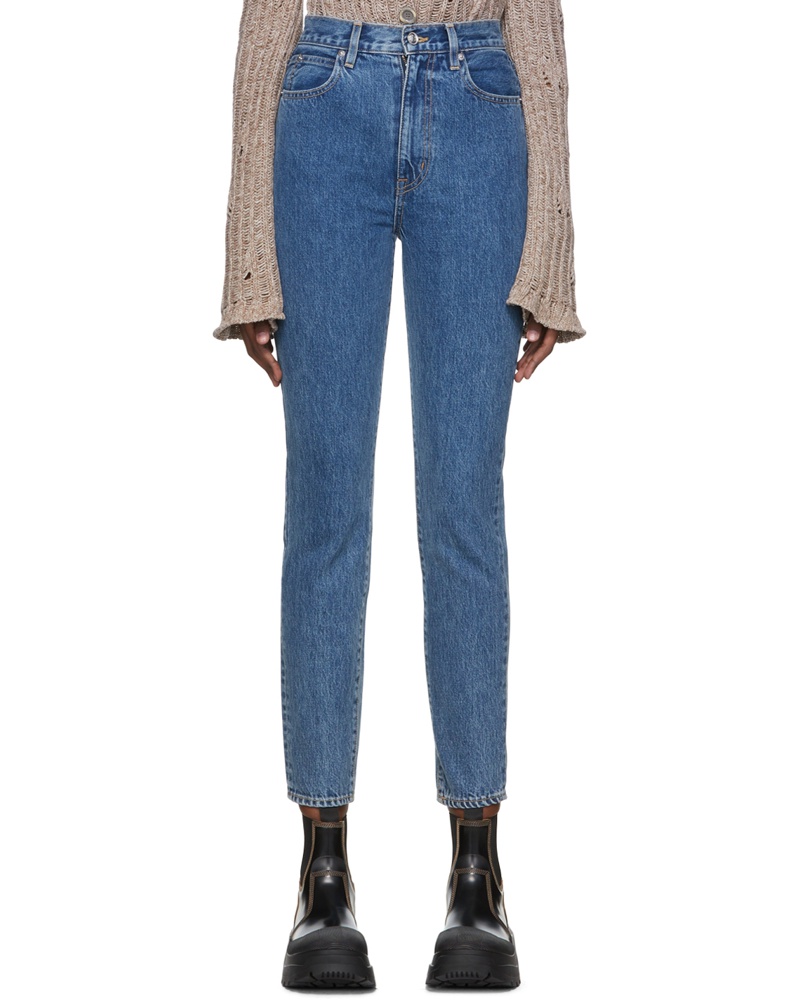 SLVRLAKE Damen Blue Beatnik Jeans