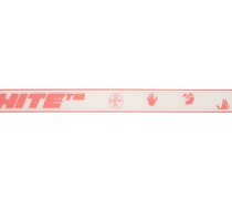 White & Pink Rubber Industrial Belt