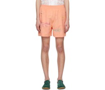 Pink Embroidered Shorts