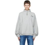 Gray Quarter Zip Sweatshirt