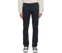 Navy Slim Adam Trousers