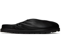 Black Single Layer Slip-On Loafers