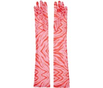 SSENSE Exclusive Pink Zebra Gloves