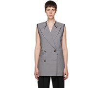 Gray Wool Vest