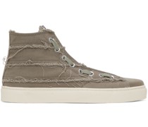 Gray Distressed Sneakers