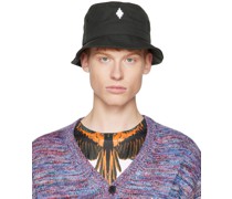 Black Cross Bucket Hat