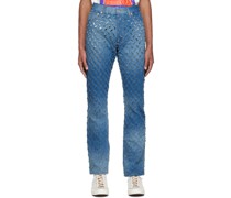 Blue Razor Cut Jeans