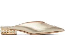 Gold Casati D'Orsay Mules