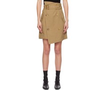 Brown Trench Miniskirt