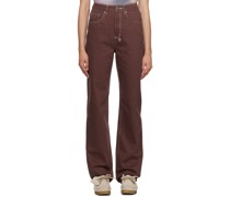 Burgundy Playback Jeans