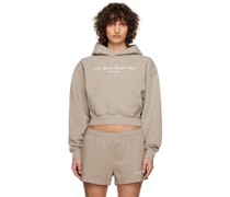Taupe 'NY Health Club' Hoodie