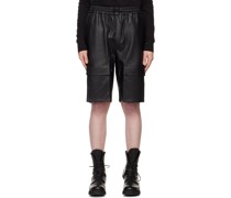Black Mirror Leather Shorts