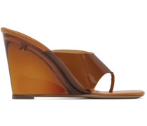 Orange Ghost Heeled Sandals