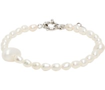 White Pearl Martini Bracelet