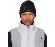 Black Graphic Beanie