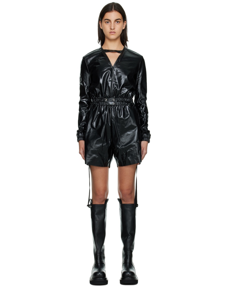 DRKSHDW by Rick Owens Damen Black Bodybag Jumpsuit