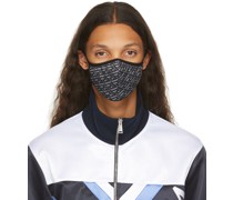Black & Grey Logo Face Mask