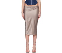 Silver Verona Midi Skirt