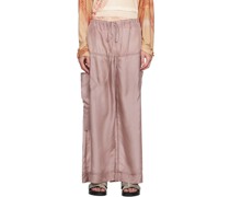Taupe Paneled Cargo Pants