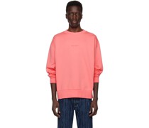 Pink Rib Trim Sweatshirt