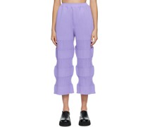 Purple Fluted Lounge Pants