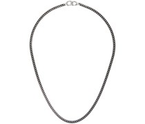 Gunmetal Curb Chain Necklace