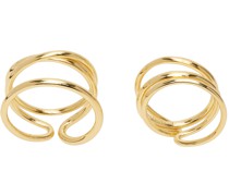 SSENSE Exclusive Gold Bend In The River Ring Set