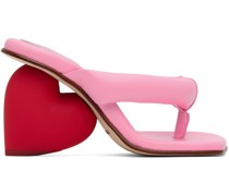 Pink Love Heeled Sandals