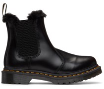Black 2976 Leonore Faux Fur Lined Chelsea Boots