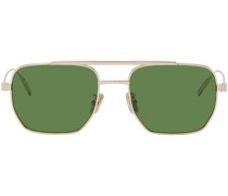 Gold & Green Speed Sunglasses