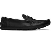 Black Signature Coin Loafers