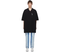 Black Oversized Polo